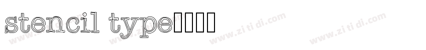 stencil type字体转换